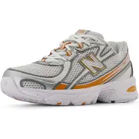 New Balance Sneakers laag '740' grijs / oranje / wit