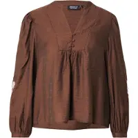 ONLY Blouse 'ONLKana' chocoladebruin / wit