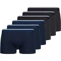 Skiny Boxershorts donkerblauw / zwart