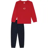 Schiesser Nachtkledij 'Family' donkerblauw / rood