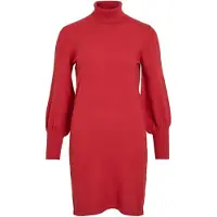Vila Gebreide jurk 'VIKERRY' rood