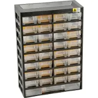 Allit 458120, opbergdoos voor kleine onderdelen, VarioPlus Basic, 54 compartimenten, 33 vakken