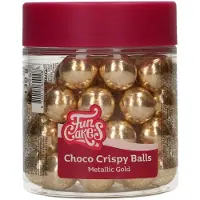 Funcakes Choco Crispy Balls - metallic goud