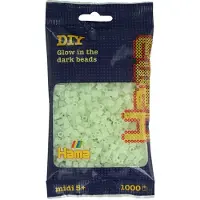 Hama Midi - strijkkralen - 1000 stuks - glow-in-the-dark green 55