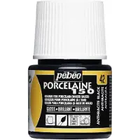 Pebeo Porseleinverf - 45 ml - glans - zwart