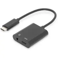 Digitus AK-300400-002-S laptop dock & poortreplicator USB 3.2 Gen 1 (3.1 Gen 1) Type-C Zwart