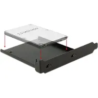 DeLOCK Premium 2,5'' HDD/SSD naar PCI/PCIe slot montage frame / zwart