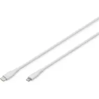 Digitus AK-600110-005-W USB-kabel USB 2.0 Apple Lightning stekker, USB-C stekker 0.50 m Wit Flexibel, Zeer flexibel, Met USB, Silicone, Uitstekende