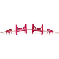 Hape Great Double Suspension Bridge Rood Kinderen