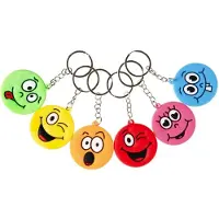 Duckiez Sleutelhanger Lachgezicht - 48 stuks
