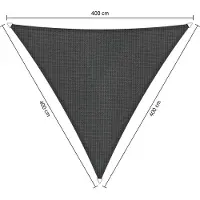 Shadow Comfort driehoek 4x4x4m Carbon Black