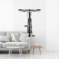 MuchoWow Fotobehang vinyl - Een vooraanzicht van een mountainbike fiets breedte 160 cm x hoogte 240 cm - Foto print op behang (in 7 formaten beschikbaar)