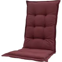 Madison - Tuinkussen - Universeel - Hoge Rug - Panama Bordeaux - 123x50cm - Rood - Tuinstoelkussens - Standaardstoel