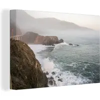 MuchoWow Canvas schilderij 180x120 cm - Wanddecoratie Kliffen Amerika - Muurdecoratie woonkamer - Slaapkamer decoratie - Kamer accessoires - Schilderijen