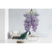 MuchoWow Fotobehang vinyl - Hangende seringen tros breedte 360 cm x hoogte 240 cm - Foto print op behang (in 7 formaten beschikbaar) - slaapkamer/woonkamer/kantoor