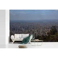 MuchoWow Behang - Fotobehang Stadsgezicht van Belo Horizonte in Brazilië - Breedte 600 cm x hoogte 400 cm