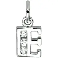 The Jewelry Collection Hanger letter E zirkonia - PSN1323460