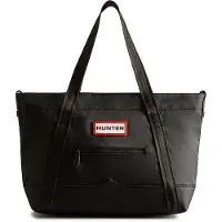 Hunter Handtas Nylon Topclip Tote Midi Black