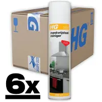 Hg 6x Roestvrijstaal Reiniger 300 Ml