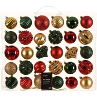 Décoris Kerstballen Kunststof 30 St.traditioneel Verschillende verschillende Kunststof