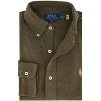 Ralph Lauren Overhemd cappuccino / olijfgroen