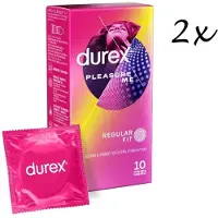 Durex Condooms Pleasure Me 10st - 2 Stuks - Voordeelverpakking