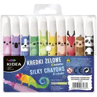 Derform Gelkrijtjes - Schoolset - 10 Kleuren - Dierontwerpen