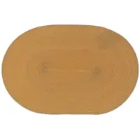 Unique living placemat daisy ovaal rotan oker 45x30cm
