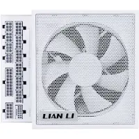 Lian Li EDGE 850W White - ATX12V 3.0, ATX12V 3.1 - Cybenetics Platinum - 850 Watt - Modulair - Actieve PFC - PCIe 5.1 - 120mm FDB Fan - L-vormig - USB-Hub 4x USB 2.0
