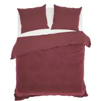 Zohome Zo Home Dekbedovertrek Katoen Velluto - spicy red 240x200/220cm
