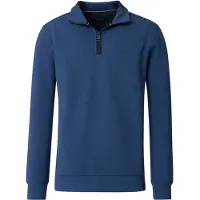 Casamoda Regular Fit Half-Zip Sweater aqua, Effen