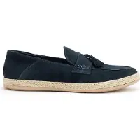 WITTCHEN Heren Suède Loafers met Kwastje, Marineblauw