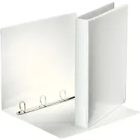 Esselte personaliseerbare ringmap, rug van 4,4 cm, 4 D-ringen van 25 mm, wit - 4 stuks