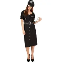 TecTake dressforfun - Politieagente XXL - verkleedkleding kostuum halloween verkleden feestkleding carnavalskleding carnaval feestkledij partykleding - 301408