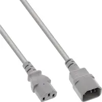 InLine C13 - C14 stroomkabel voor UPS/PDU | 3x 0,75mm | grijs | 1,8 meter