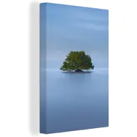 MuchoWow Minimalistische natuur Canvas 40x60 cm - Foto print op Canvas schilderij (Wanddecoratie woonkamer / slaapkamer)