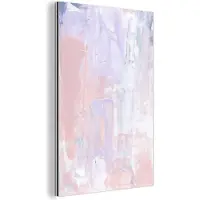 MuchoWow Wanddecoratie Metaal - Aluminium Schilderij Industrieel - Verf - Pastel - Design - 40x60 cm - Dibond - Foto op aluminium - Industriële muurdecoratie - Voor de woonkamer/slaapkamer