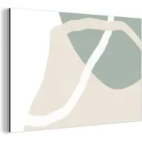 MuchoWow Wanddecoratie Metaal - Aluminium Schilderij Industrieel - Minimalisme - Pastel - Design - 120x80 cm - Dibond - Foto op aluminium - Industriële muurdecoratie - Voor de woonkamer/slaapkamer