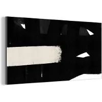 MuchoWow Wanddecoratie Metaal - Aluminium Schilderij Industrieel - Abstract - Pastel - Minimalisme - 40x20 cm - Dibond - Foto op aluminium - Industriële muurdecoratie - Voor de woonkamer/slaapkamer