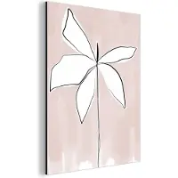MuchoWow Wanddecoratie Metaal - Aluminium Schilderij Industrieel - Bloem - Abstract - Pastel - 60x80 cm - Dibond - Foto op aluminium - Industriële muurdecoratie - Voor de woonkamer/slaapkamer