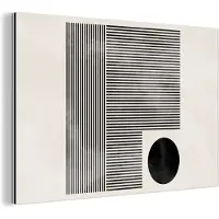 MuchoWow Wanddecoratie Metaal - Aluminium Schilderij Industrieel - Vierkant - Minimalisme - Abstract - 90x60 cm - Dibond - Foto op aluminium - Industriële muurdecoratie - Voor de woonkamer/slaapkamer