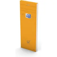 Oxford Notizblock, 74 x 210 mm, kariert, 80 Blatt, orange