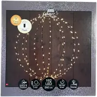 Coen Bakker Metal 40 cm 3D Ball Black With 192Led Flash Classic Warm kerstverlichting Anna's Collection
