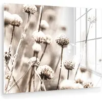 MuchoWow Glasschilderij 160x120 cm - Schilderij acrylglas - Bloemen - Planten - Stilleven - Natuur - Foto op glas - Muurdecoratie woonkamer - Wanddecoratie slaapkamer - Schilderijen