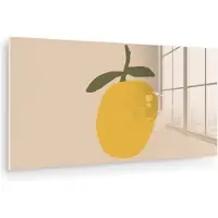 MuchoWow Glasschilderij 40x20 cm - Schilderij acrylglas - Fruit - Abstracte kunst - Modern - Foto op glas - Muurdecoratie woonkamer - Wanddecoratie slaapkamer - Schilderijen