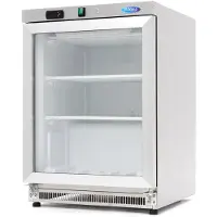 Maxima Vrieskast - 200 L - Rvs - met Glazen Deur