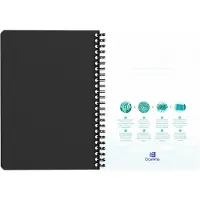 Oxford Office Spiralbuch Oceanis, DIN A4, PP, liniert 90 Blatt, Doppelspirale grau, Scribzee kompatibel (Speciale groeven, Hardcover)