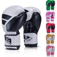 Apollo Bokshandschoenen, PU-Leer, Thaibokshandschoenen, Voor Bokszak, Training, Sparring, Fitness, MMA-Handschoenen, Kickbokshandschoenen, Bokshandschoenen Dames en Heren 12/14/16 oz