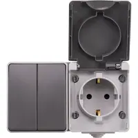 ION Industries Stopcontact met schakelaar voor buiten |