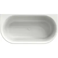Xenz Fay half vrijstaand bad acryl 155x80x61cm met waste wit mat
